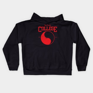 Tar Valon College Red Ajah Slogan and Symbol Kids Hoodie